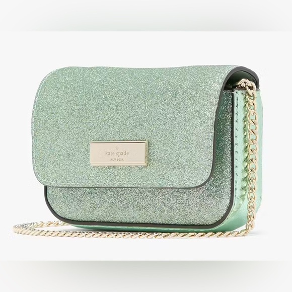 New in original packaging Kate Spade Kenzie Glitter Card Case Crossbody - Picture 2 of 7